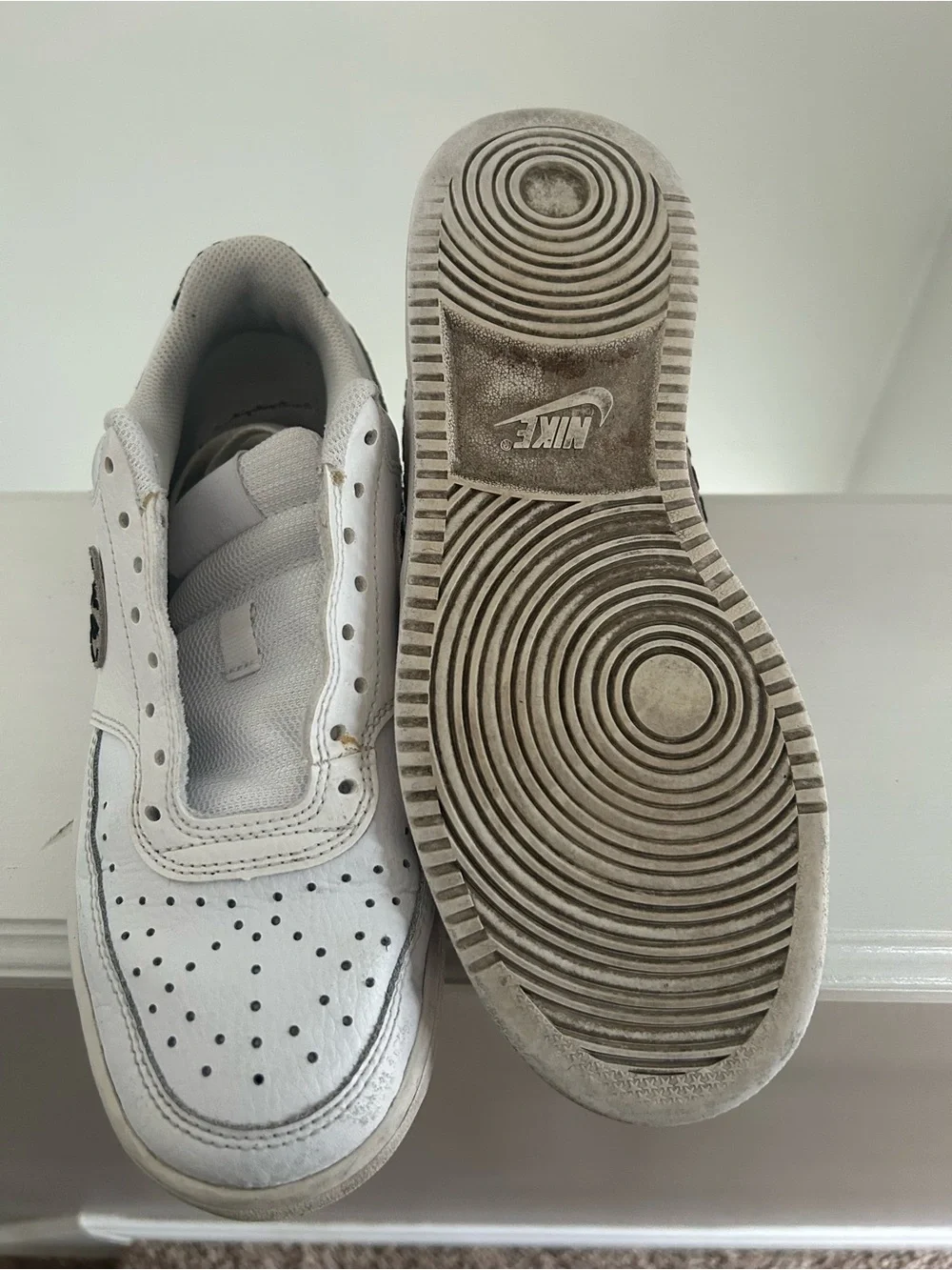Nike White Sneakers Cheetah Print Size 7🔥